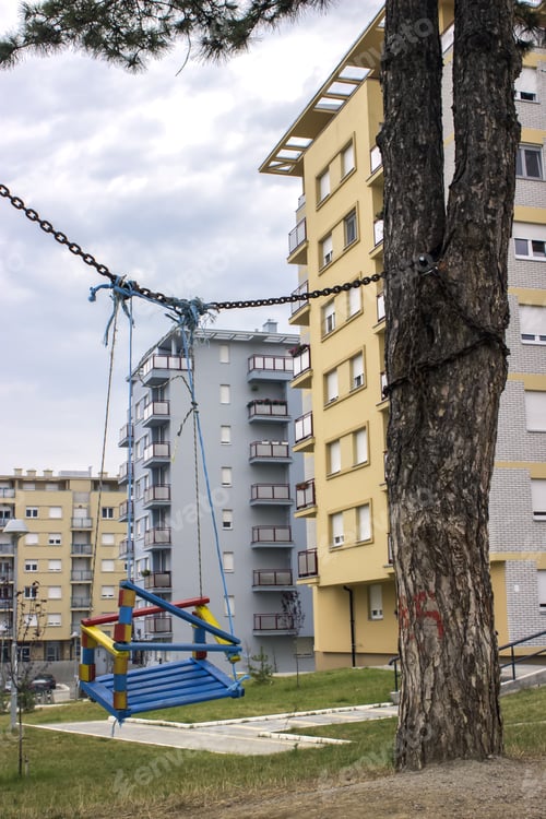 Preview: Swing For Children In The Shade Of A Tree