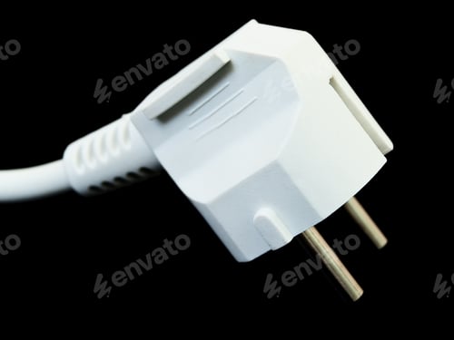 Preview: Photo Of The Socket Against The Black Background