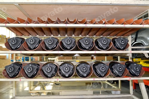 Preview: Rack With Depreciation Racks For Cars In Assembly Shop Of Automobile Plant