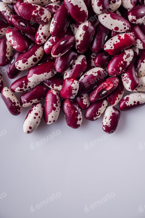 Preview: Fresh Organic Natural Beans On A White Background