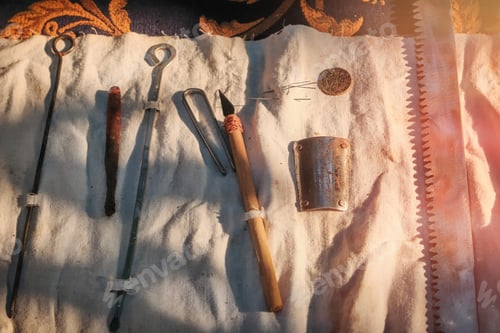 Preview: Vintage Appliances For The Manufacture Of Spices And Seasonings. Things Ancient Artisans In Europe.