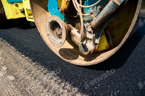 Preview: The Road Rollers Working On The New Road Construction Site