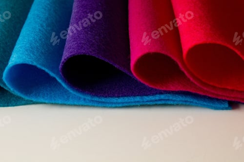 Preview: Red And Blue Felt For Background.