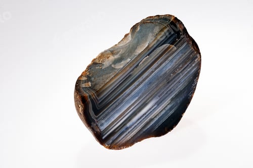 Preview: Agate Mineral Gemstone On The White Background