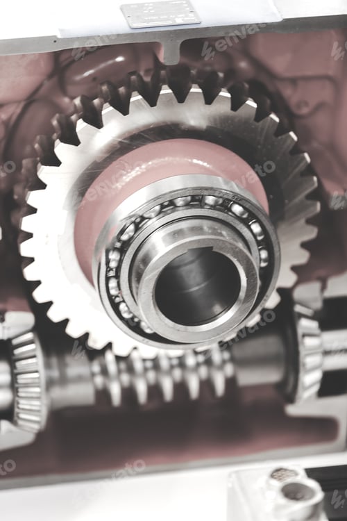 Preview: Detail Of Machines For Metal Cutting, Note Shallow Depth Of Field