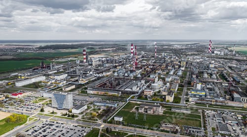 Preview: Panorama Of The Chemical Industry Plant Top View