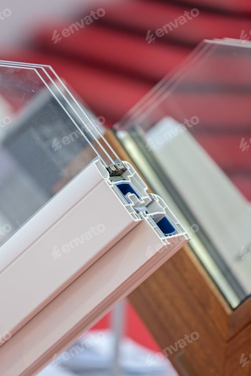 Preview: Part Of The Window Frames With Glass, Note Shallow Depth Of Field
