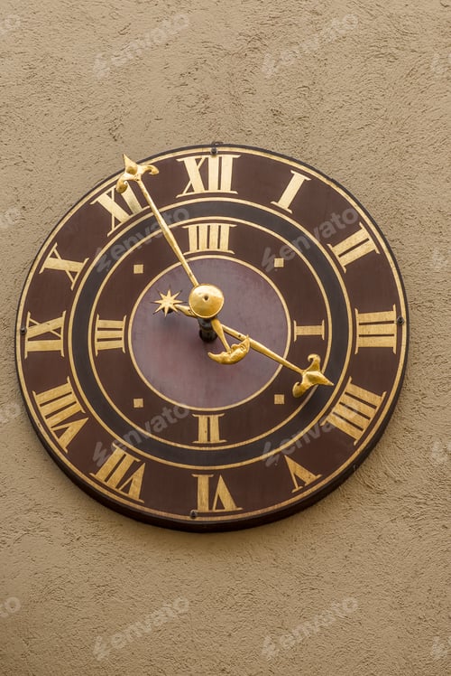 Preview: Detail Of Medieval Clock In Chur