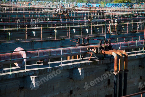 Preview: Aeration Pool Of The Municipal Wastewater Treatment Plant Water Treatment Plant