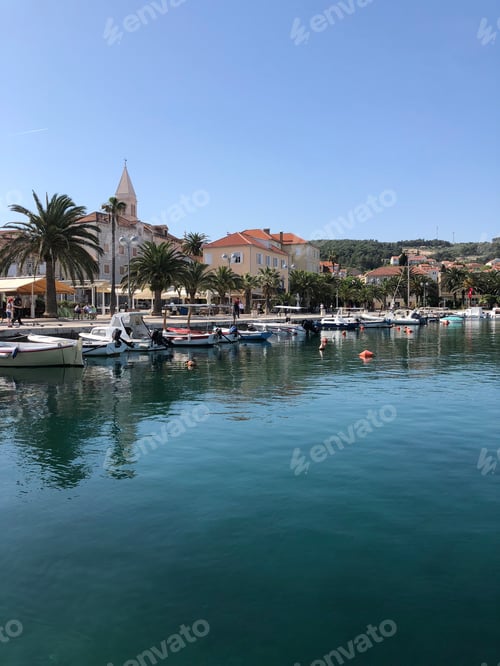 Preview: The Harbor Of Supetar On Brac Island In Croatia