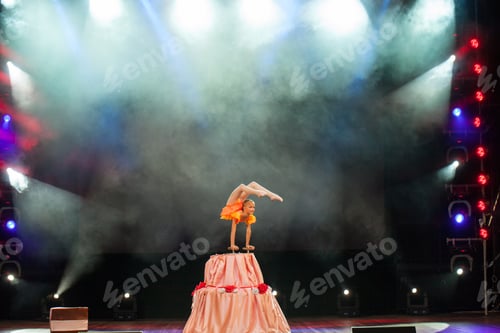 Preview: Performances Beautiful Girls Gymnasts In The Circus