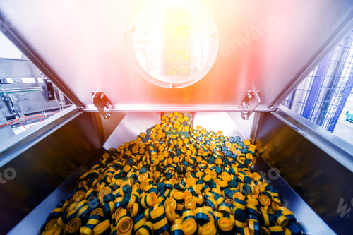 Preview: Automatic Filling Machine Pours Water Into Plastic Pet Bottles. Brewing Production. Industrial
