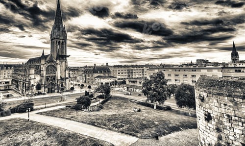 Preview: Beautiful Cityscape Of Caen, France.