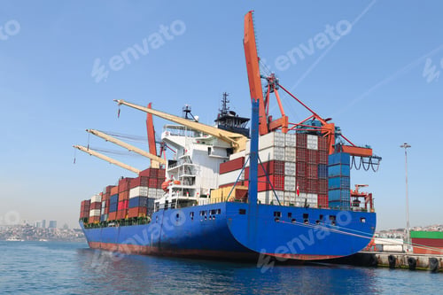 Preview: Container Ship Is Loading In A Port