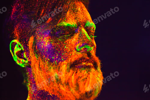 Preview: Man Is Painted In Ultraviolet