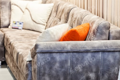 Preview: Modern Sofa For The Living Room, Note Shallow Depth Of Field