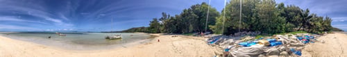 Preview: Panoramic View Of Praslin Beach, Seychelles.