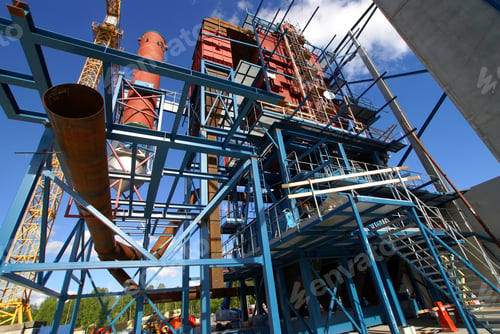 Preview: Cranes And Beams On Construction Of Industrial Factory