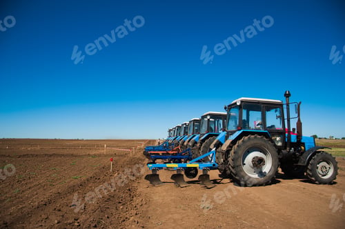 Preview: Tractor Plowing Fields - Preparing Land For Sowing