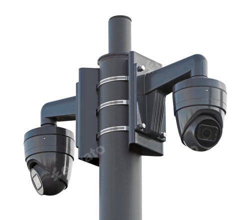 Preview: Spherical Ip Security Cameras On White Background
