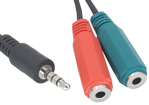 Preview: Audio Jack Connector On A White Background