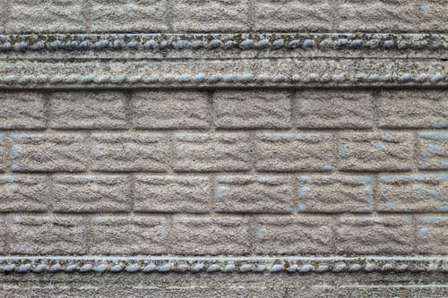 Preview: Plastered Gray Brick Wall, Background