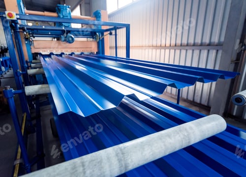 Preview: Metal Sheet Forming Machine At The Modern Metalwork Factory.