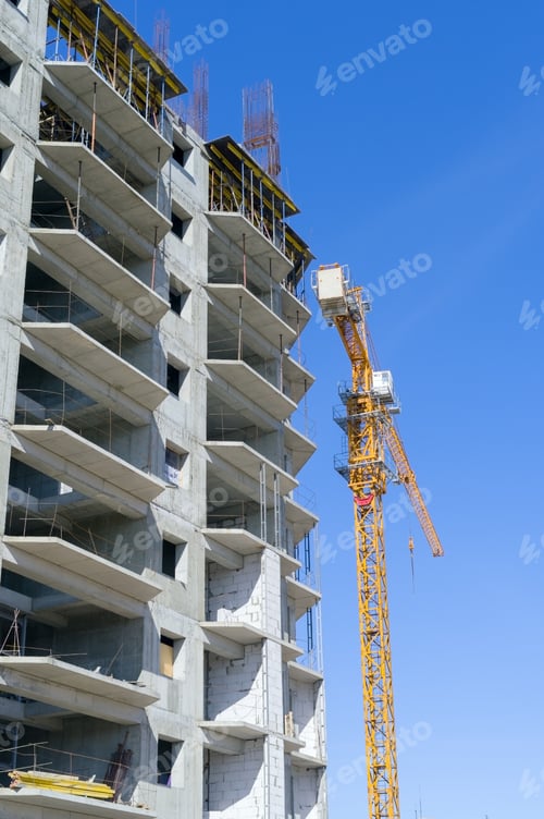 Preview: Lifting Faucet On A Background Blue Sky