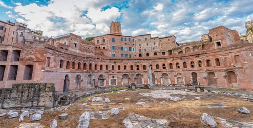 Preview: Panoramic View On Trajan'S Market, A Part Of The Imperial Forum Of Rome, Italy.