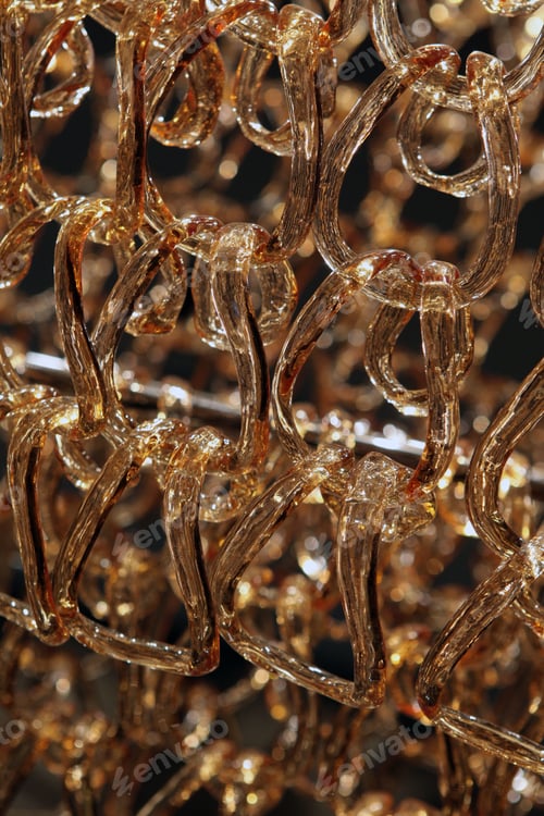 Preview: Fragment Of A Modern Glass Chandelier
