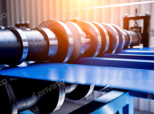 Preview: Metal Sheet Forming Machine At The Modern Metalwork Factory.
