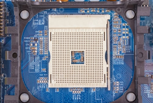Preview: Computer Motherboard, Electronic Components On Circuits Board