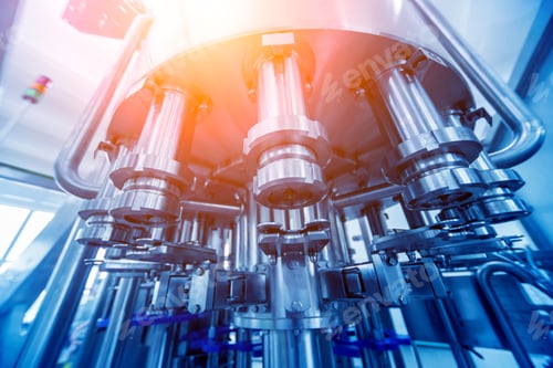 Preview: Bottling Line Of Sunflower Oil In Bottles. Vegetable Oil Production Plant. High Technology