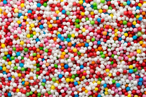 Preview: Small Sweet Sugar Ball Pattern. Food Colored Ball.