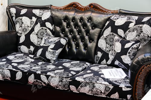 Preview: Detail Of Classic Furniture Sofa In Living Room.