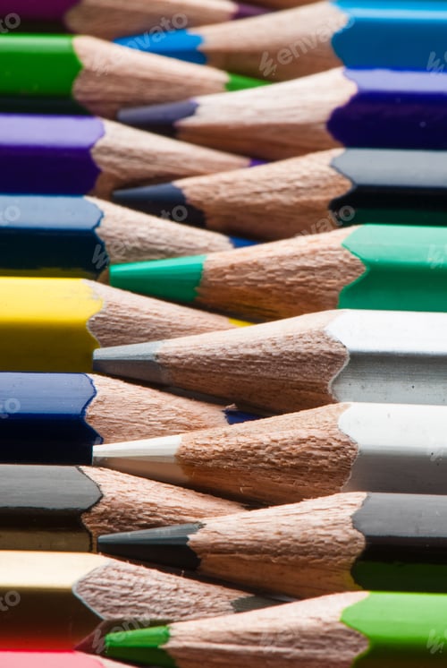 Preview: Macro Background Of The Pencil As An Element For Design. High Resolution.