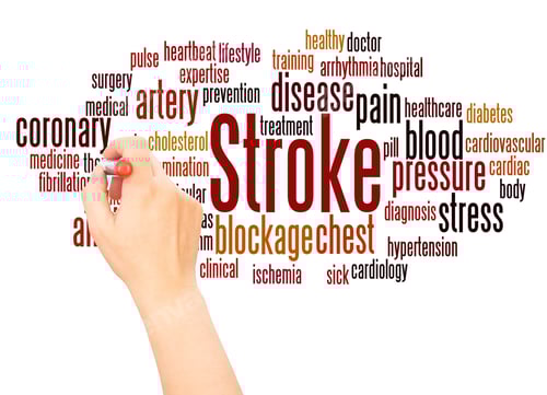 Preview: Stroke Word Cloud Hand Writing Concept On White Background.