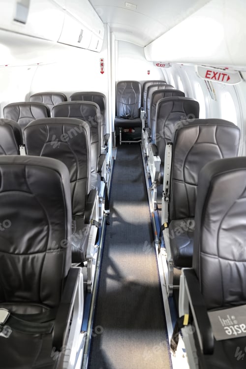 Preview: Seats In Aircraft Cabin Of An Jet Airplane