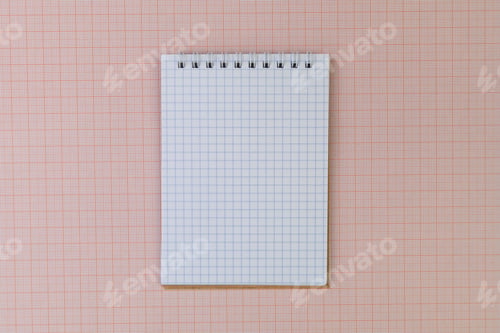 Preview: Notepad With Copy Space For The Inscription. Blank For The Text. Mockup For Design