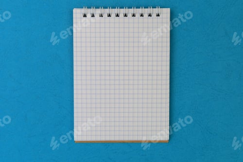 Preview: Notepad With Copy Space For The Inscription. Blank For The Text. Mockup For Design