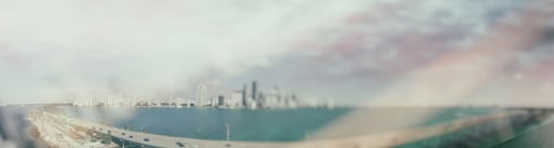 Preview: Panoramic Aerial View Of Miami Causeway, Florida - Usa.