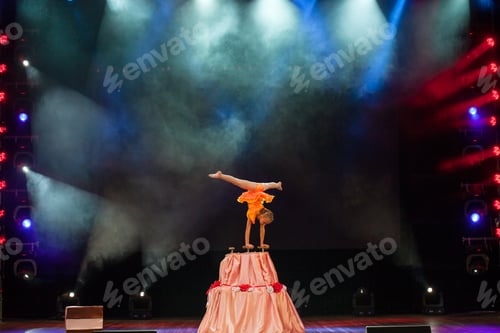 Preview: Performances Beautiful Girls Gymnasts In The Circus