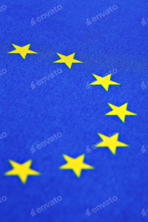 Preview: Color Detail Of The European Union Flag