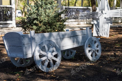 Preview: Decorating A Garden, City Park Or Leisure Space. Decorative Paraphernalia. Selective Focus
