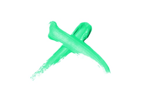 Preview: Bright Liquid Lipstick Smear In The Form Of A Check Mark Isolated On A White Background. Cosmetic