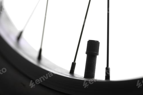 Preview: Color Detail Of The Wheel Of A Bicycle, With Spokes.