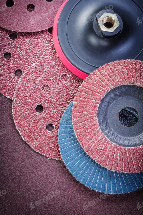 Preview: Sanding Wheels Holder On Polishing Sheet Abrasive Tools.