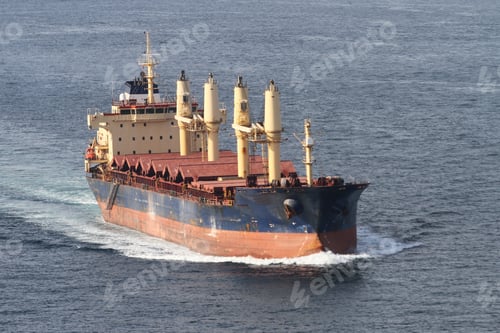Preview: A Cargo Ship Carrying Goods Between Ports