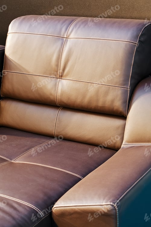 Preview: Detail Of Classic Furniture Sofa In Living Room.