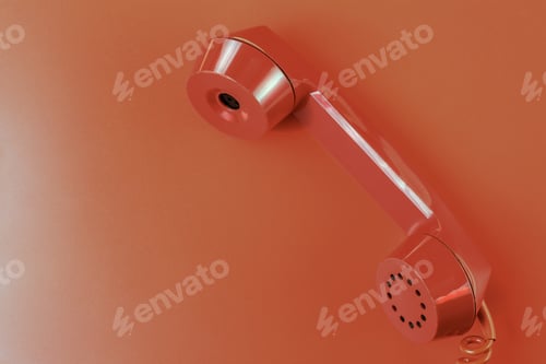 Preview: Old Vintage Red Handset, Background